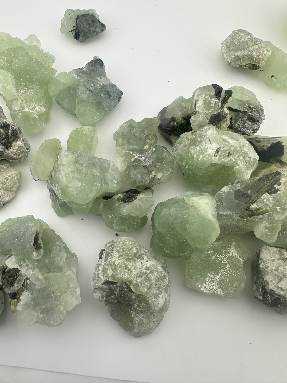 1 8 lb Prehnite with Epidote Inclusions from Mali Jewelry Making Gemstones