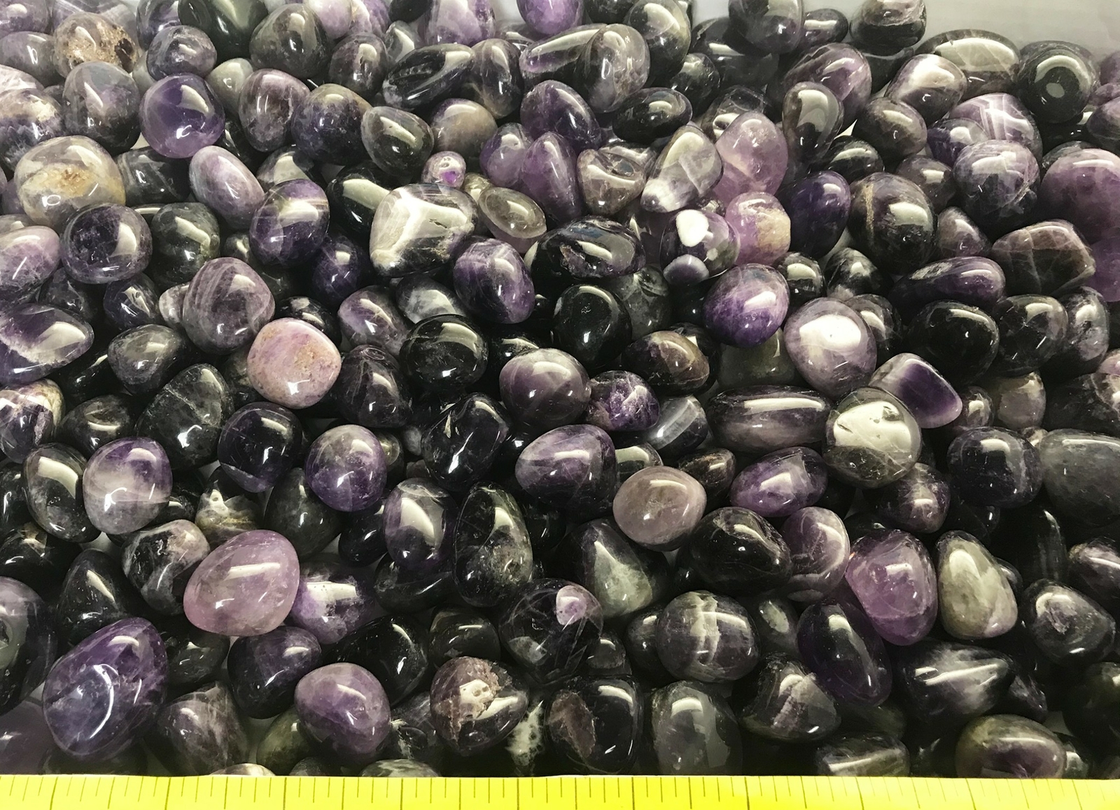 AMETHYST Large (7/8-1-1/4″) amethyst mix polished stones value pack. 1/2 lb