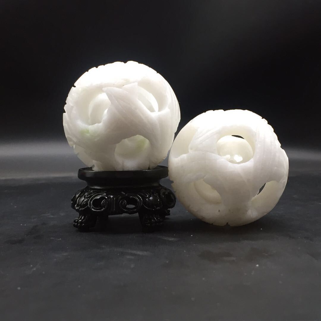 Natural White Marble Ball Crystal Quartz Sphere+Stand Healing Decorate Reiki 1Pc