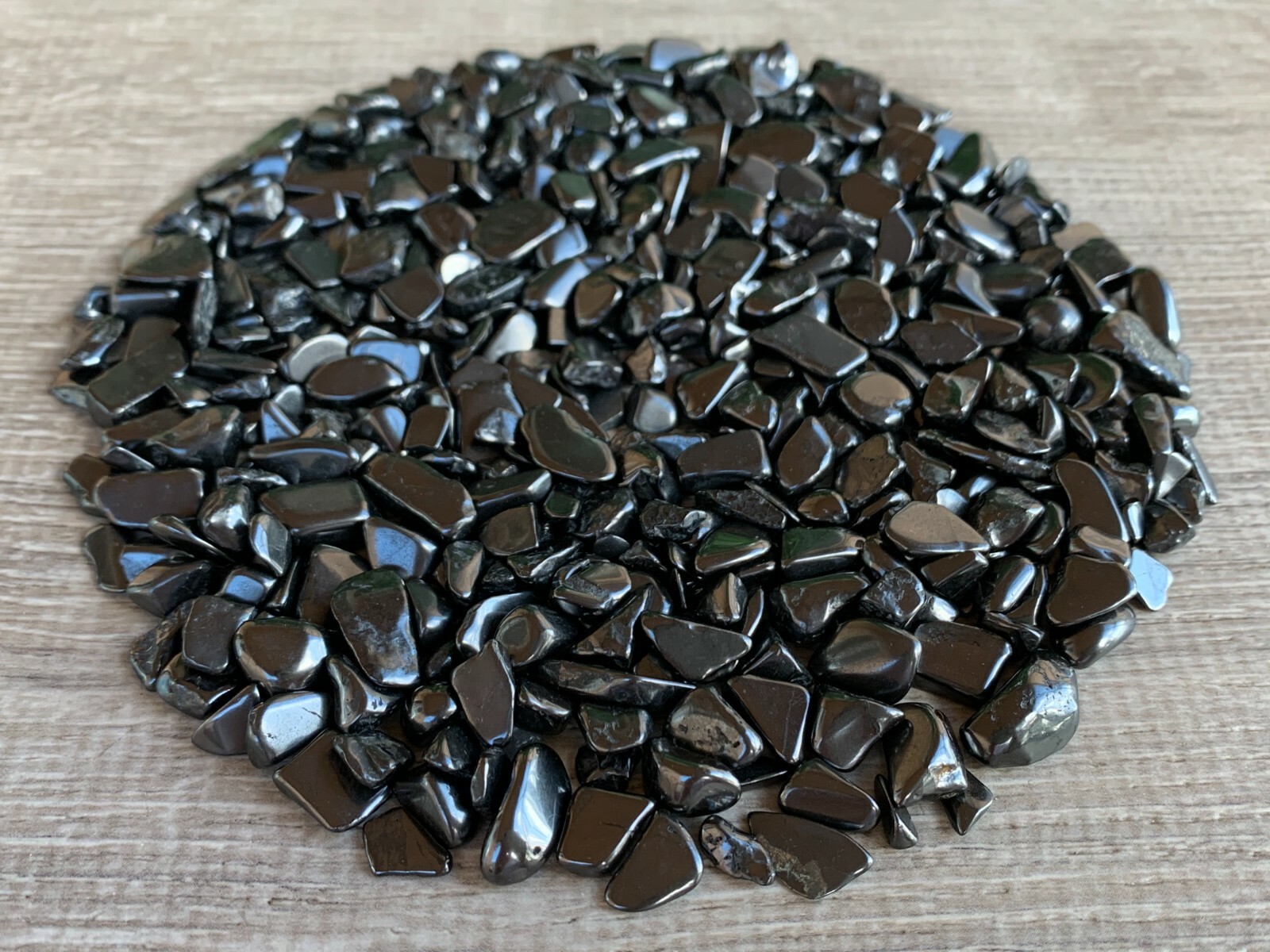 Grade A++ Shungite Semi Tumbled Gemstone Mini Chips 6- 12 mm, Wholesale Bulk Lot