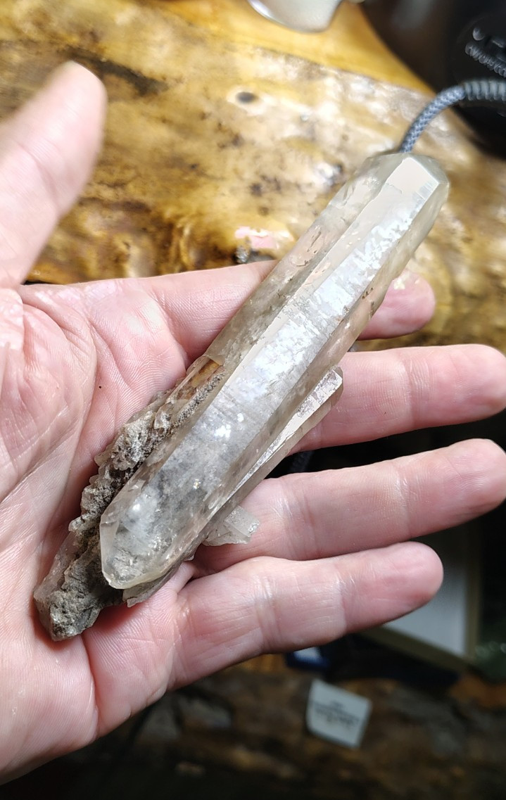 LEMURIAN DOUBLE TERMINATED SCEPTER SMOKEY QUARTZ MINAS GERAIS BRAZIL