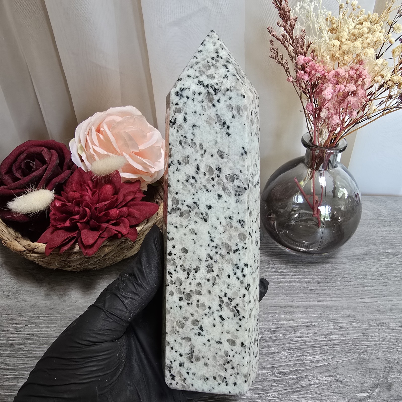 Large Kiwi Jasper Crystal Tower (79)