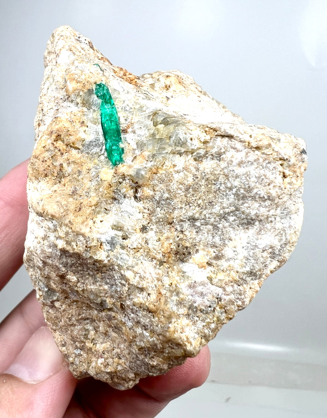 191 GM Exquisite Emerald Crystal on Matrix @Panjsher Afghanistan.