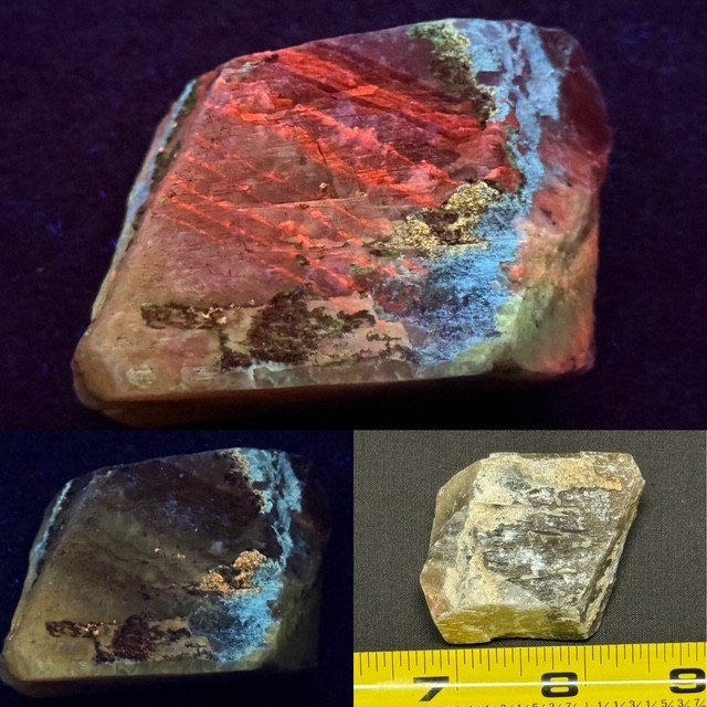 MULTICOLOR A++ FLUORESCENT CALCITE , HIDALGO MINING DISTRICT, ZIMAPAN, MEXICO