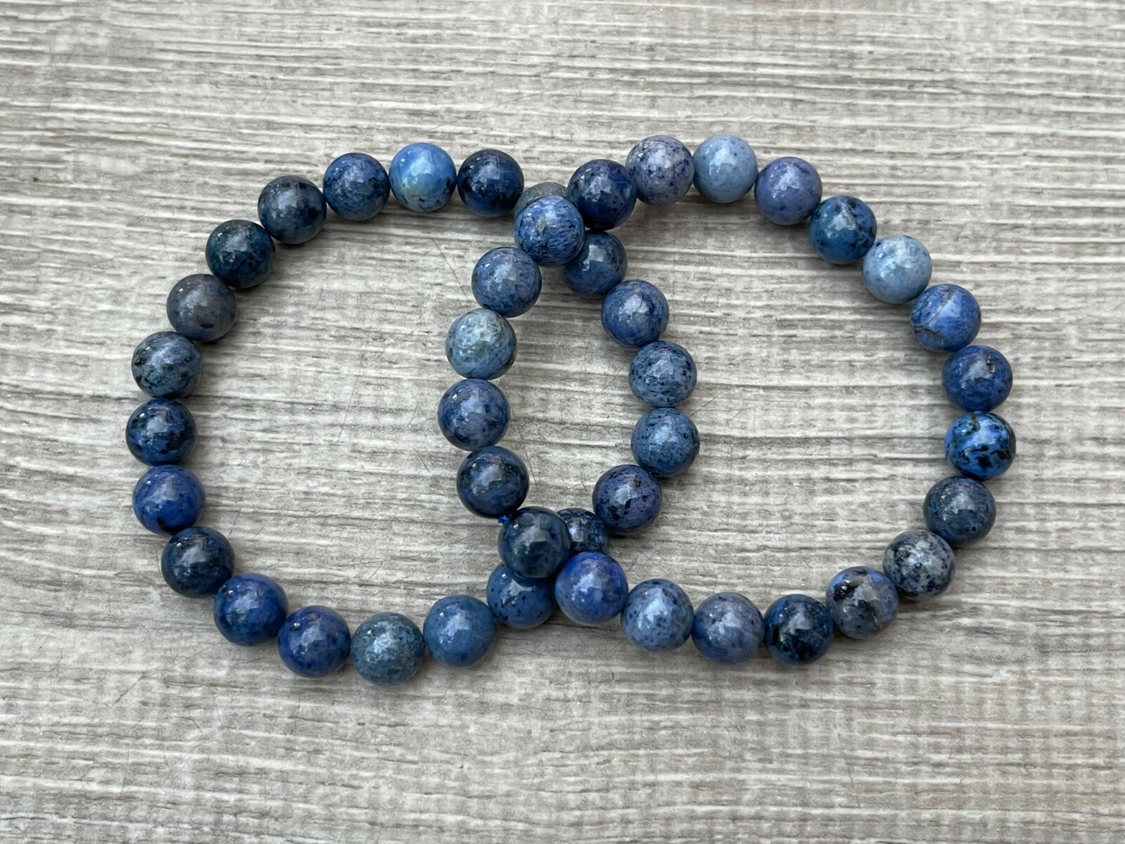 Grade A++ Dumortierite Crystal Bead Bracelet 8mm, Genuine Gemstone Bracelet