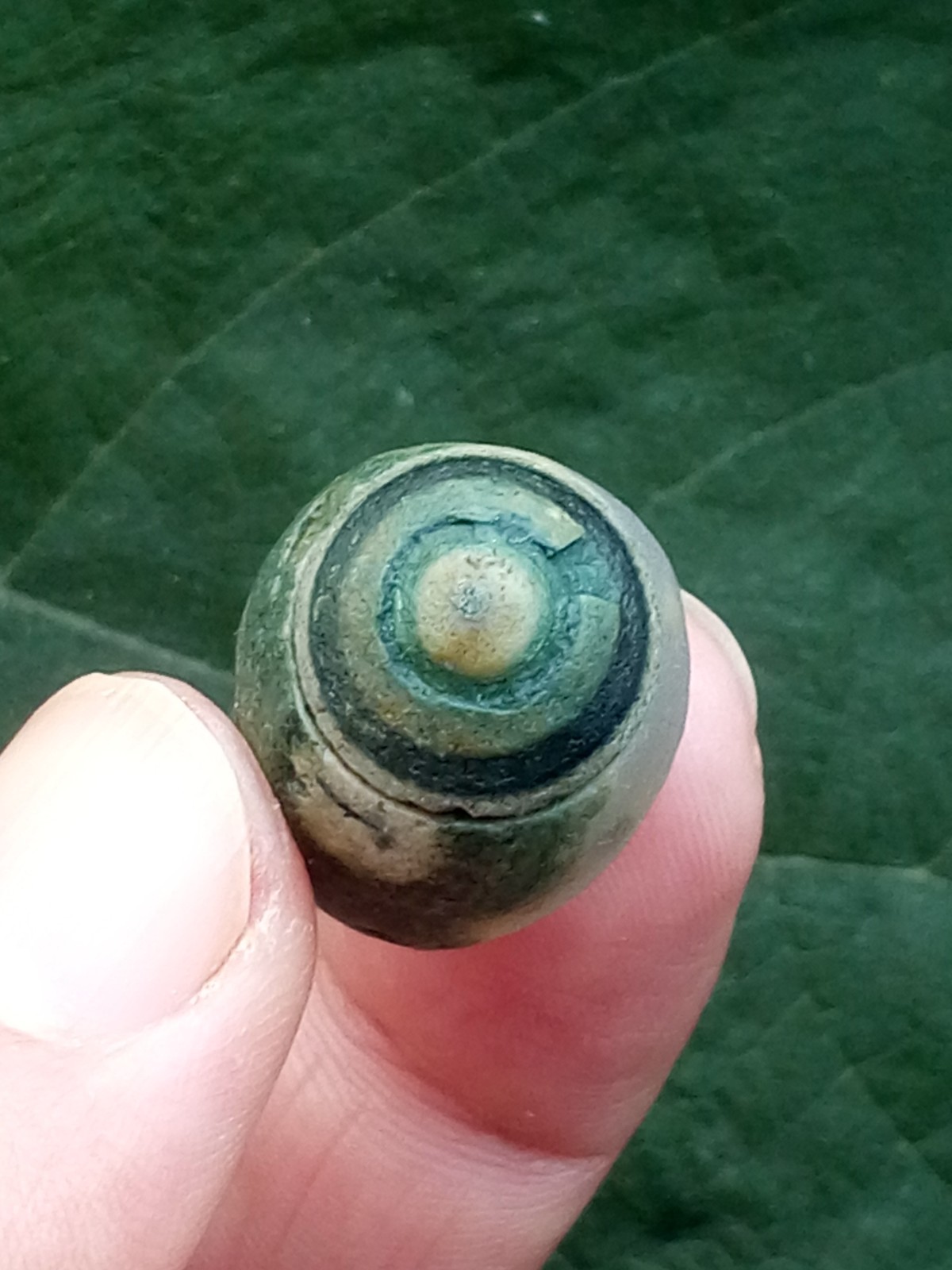 36mm Natural Gobi agate eye agate stone Suiseki-viewing collection china