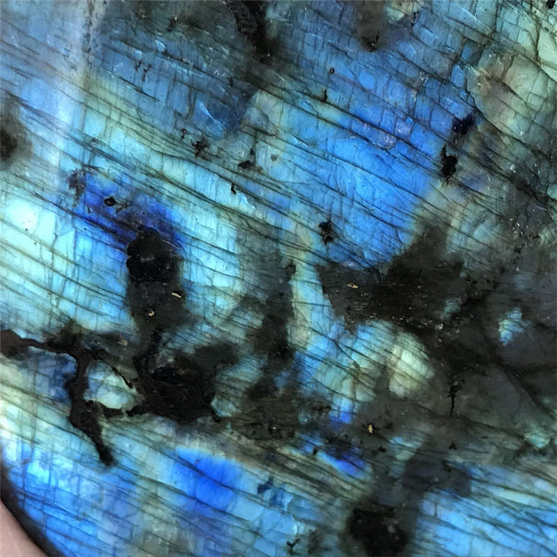 830g Natural Labradorite Quartz Crystal Spectrolite Mineral Reiki healing