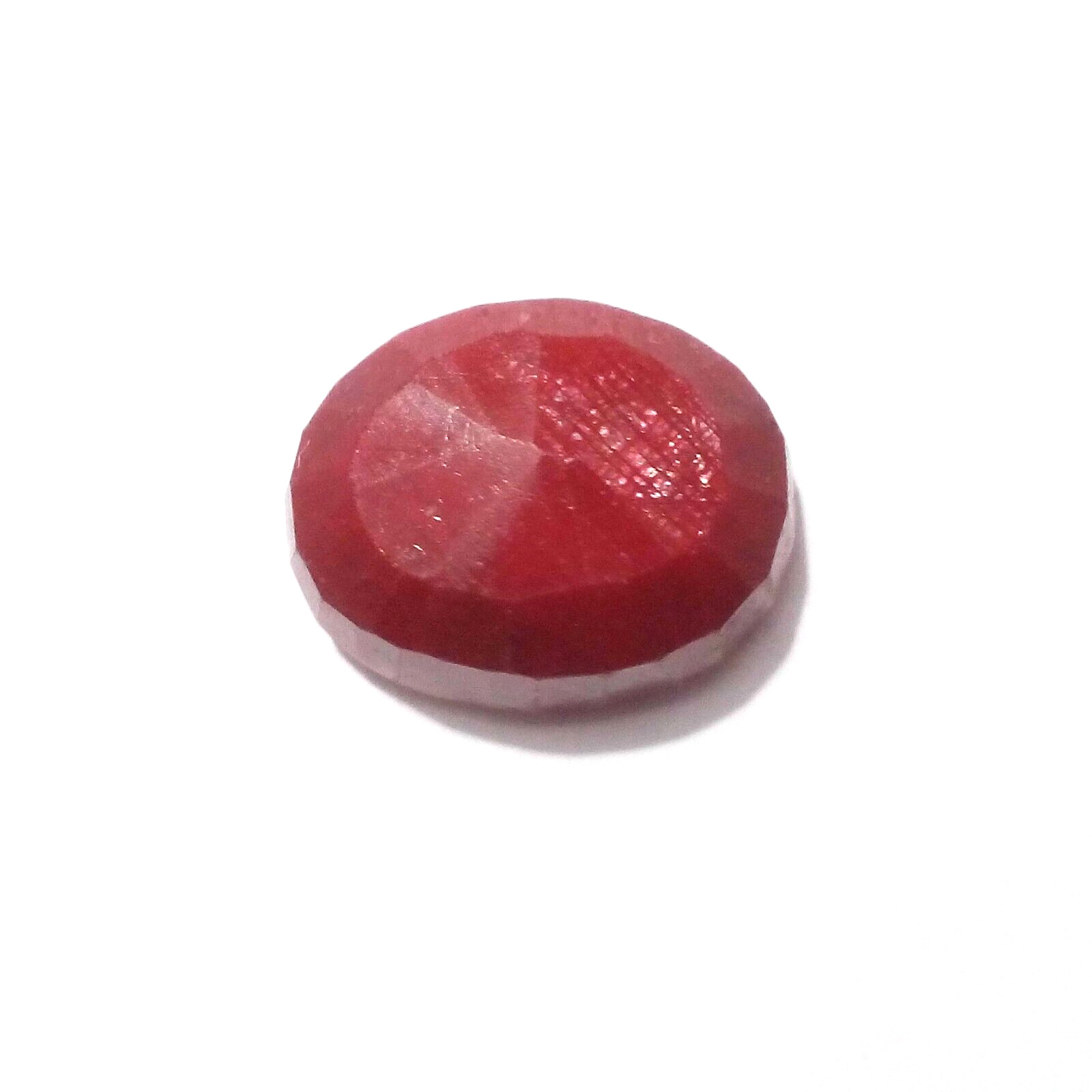 Beautiful Red Ruby Oval Shape 12.10 Crt Red Ruby Faceted Loose Gemstone