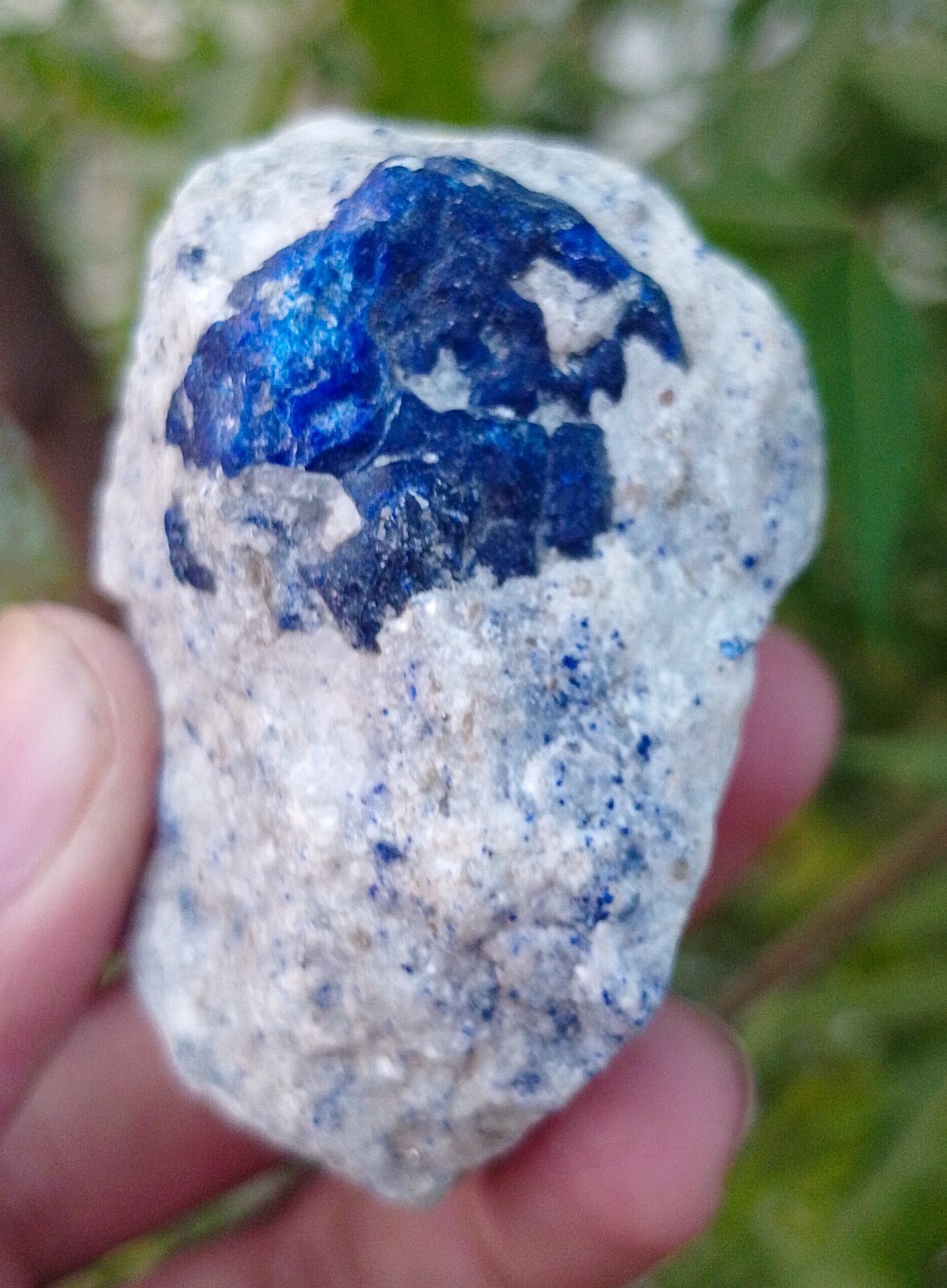 149g Natural Royal Blue Lapis Lazuli with pyrite in Matrix from Afghanistan