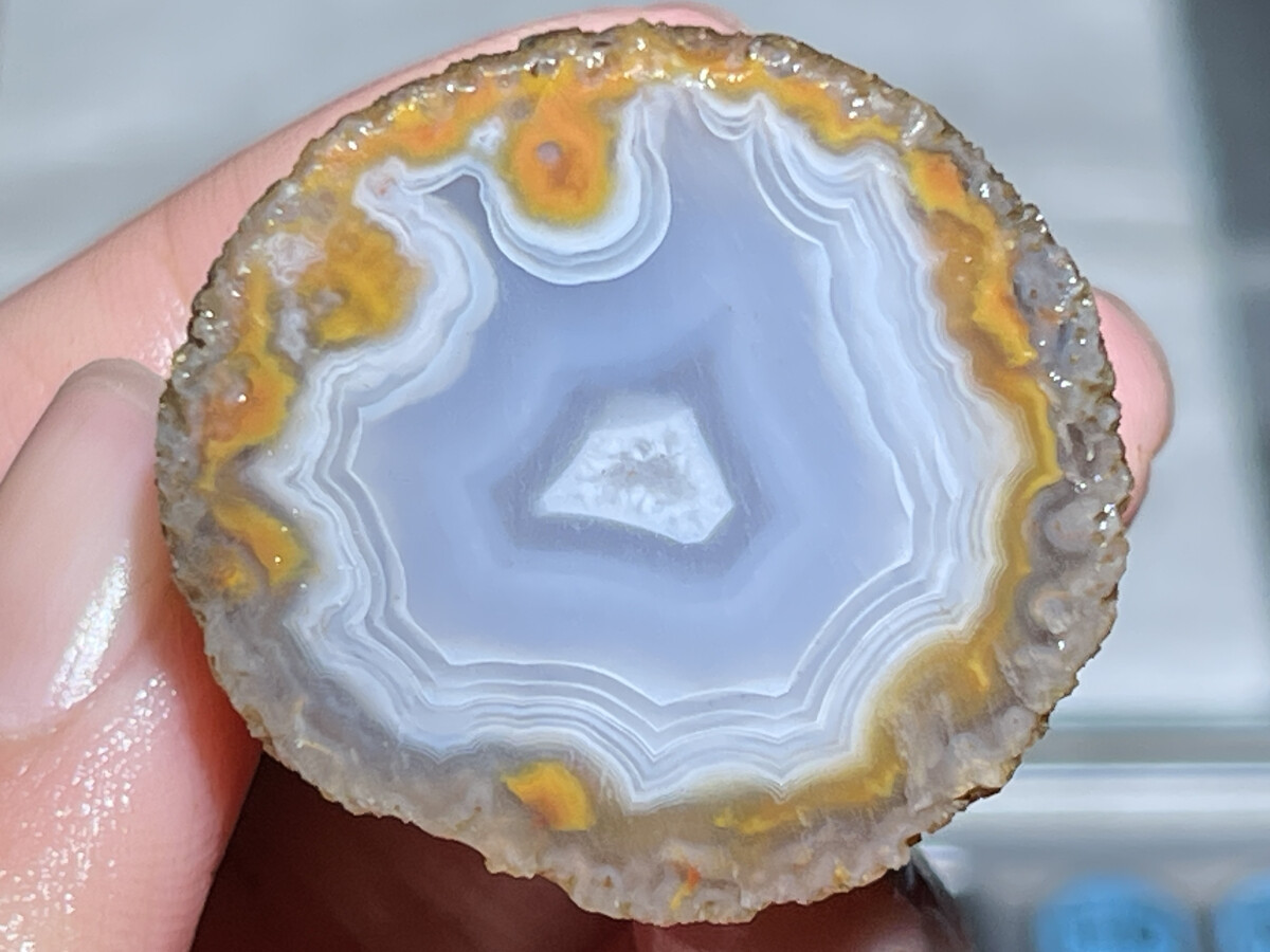 1Pair China Agate Hebei xuanhua natural Crystal Geodes collectible 59g D180