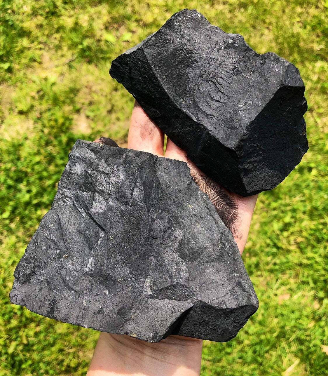 Raw Shungite Stone, Natural Shungite from Russia