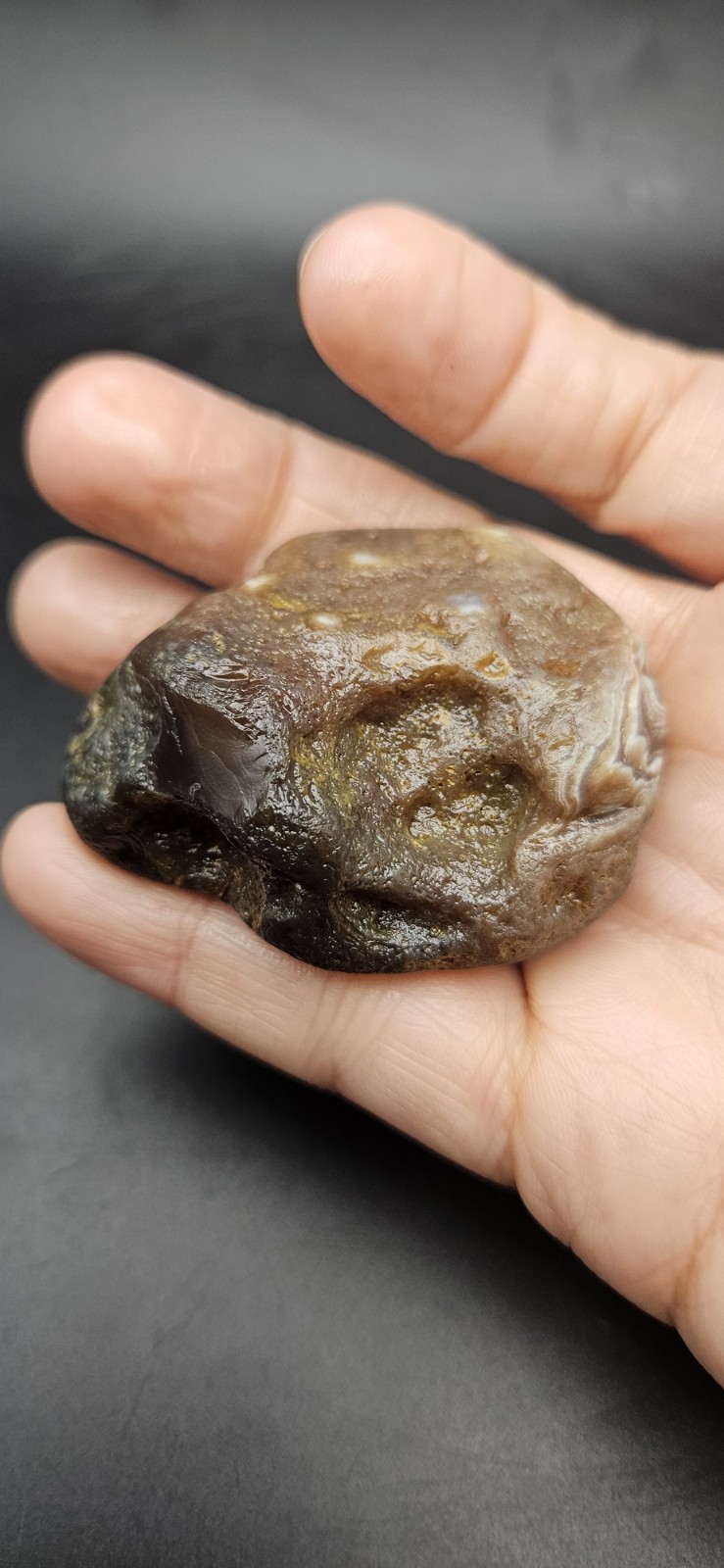 Lake Superior Agate Brown, Red And White Bander Nodule 3.21 OZ