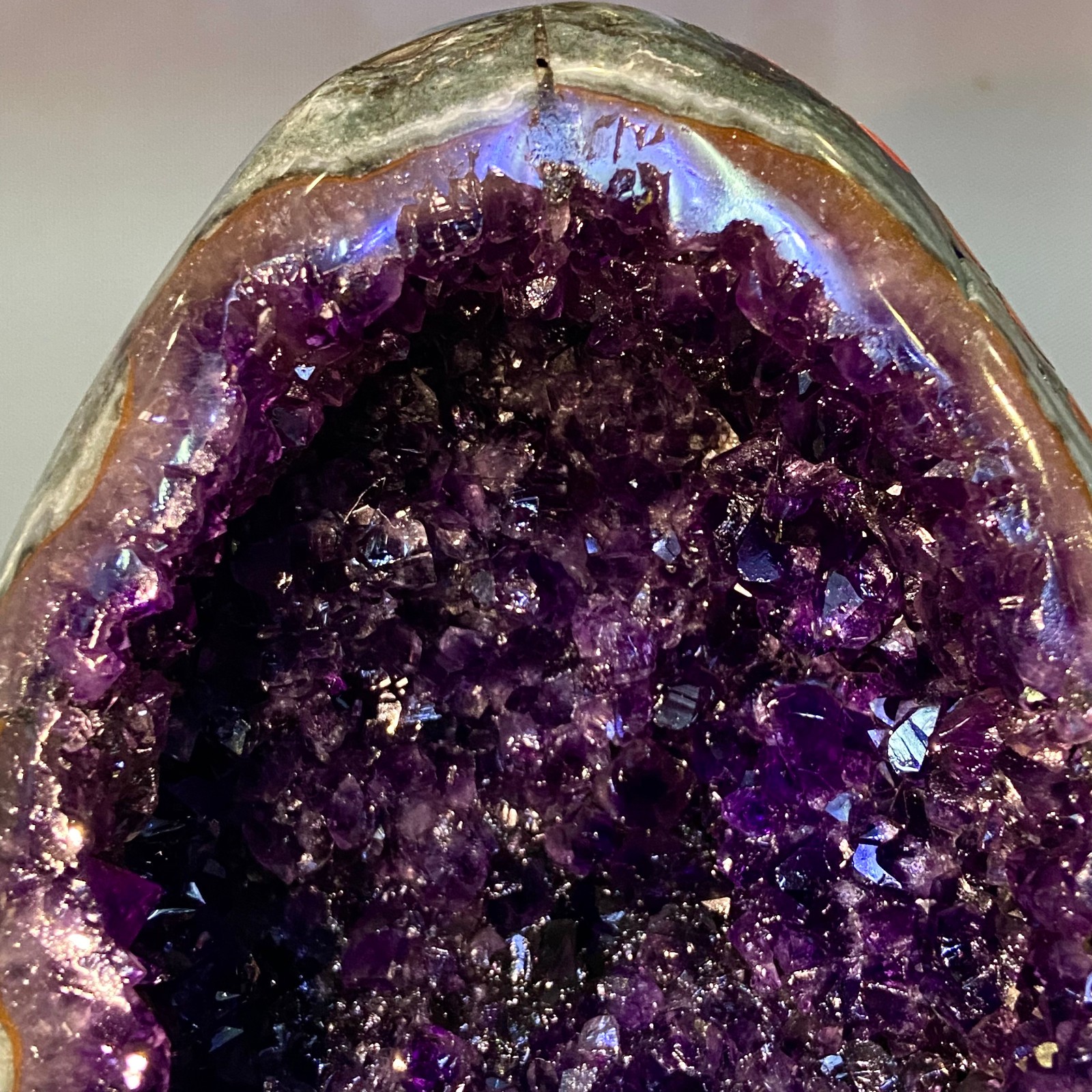 8.26LB Natural amethyst Dinosaur egg Quartz Crystal specimen healing
