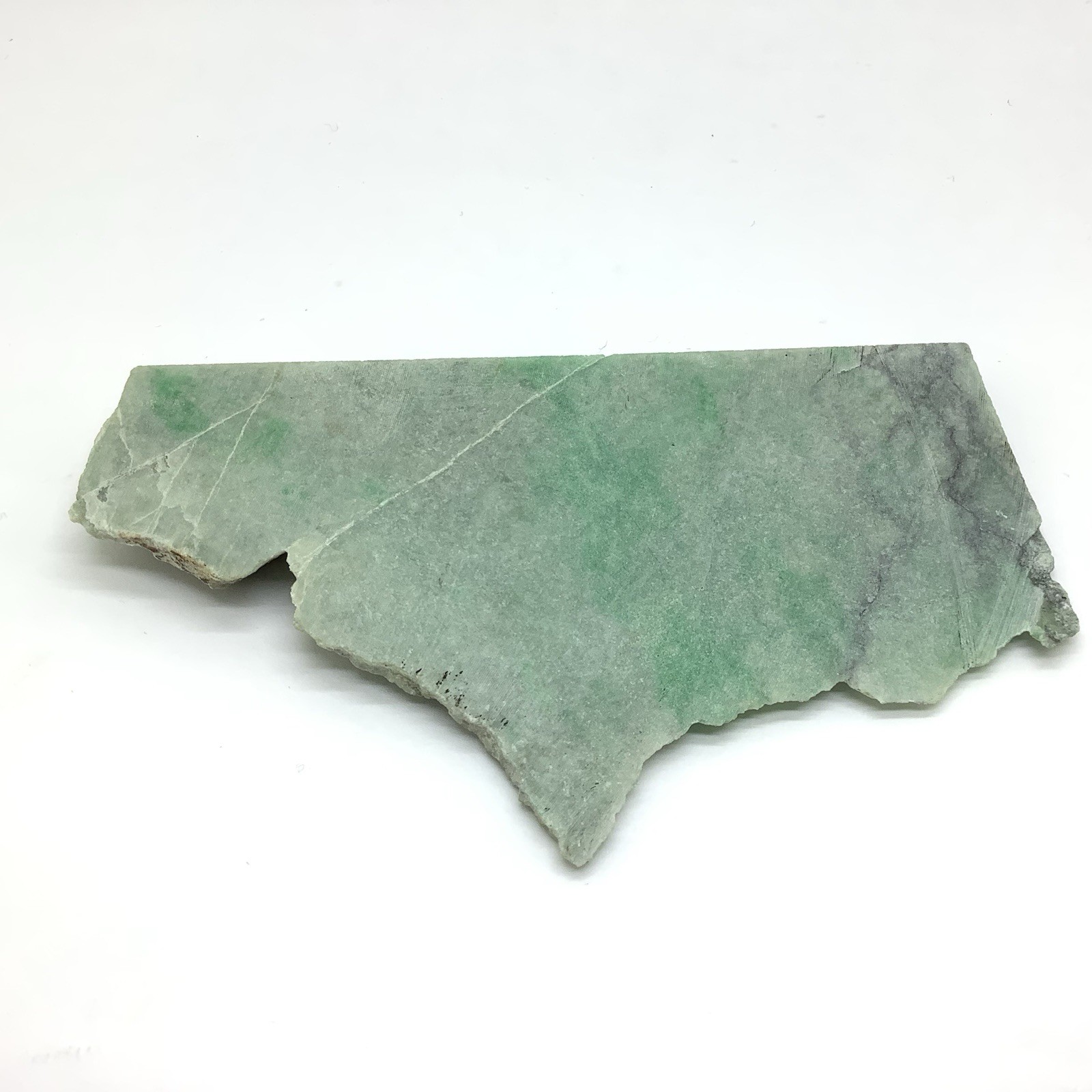 Siberian Jade Slab Green Jadeite Jade Stone Polar Urals Siberia Russia 141g
