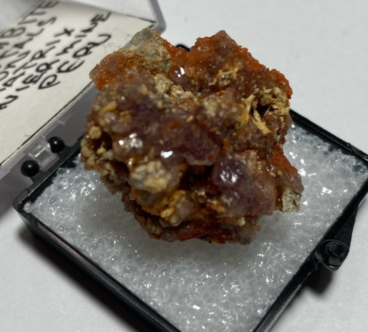 Coquimbite crystals on matrix Thumbnail from Peru