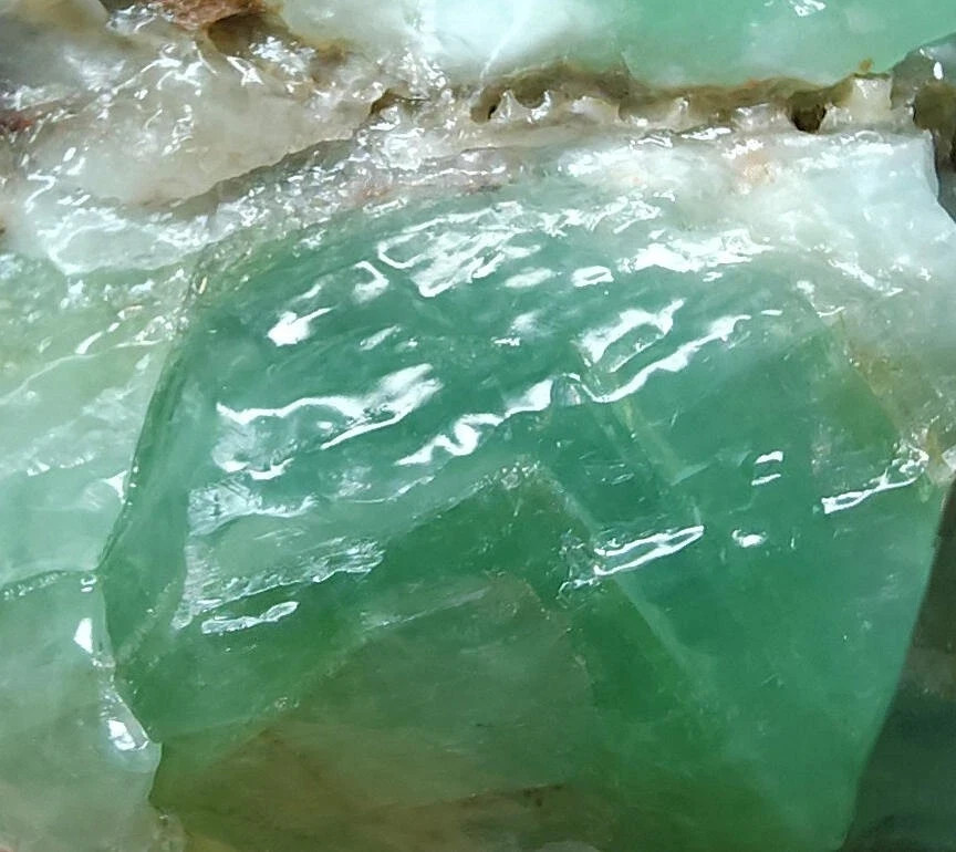 SPECTACULAR BIG 5 INCH GREEN CALCITE CRYSTAL w/ STAND