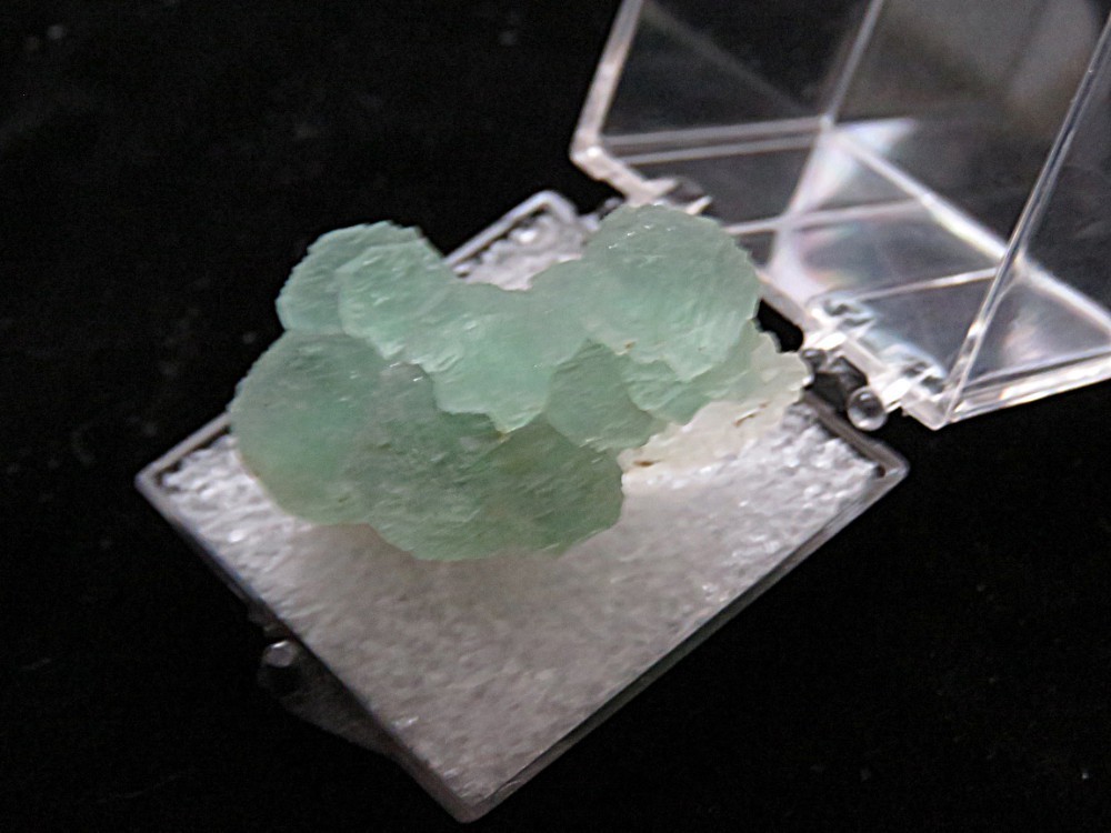 Green Botryoidal Prehnite Crystals-1 1/4″- Mali- Gorgeous