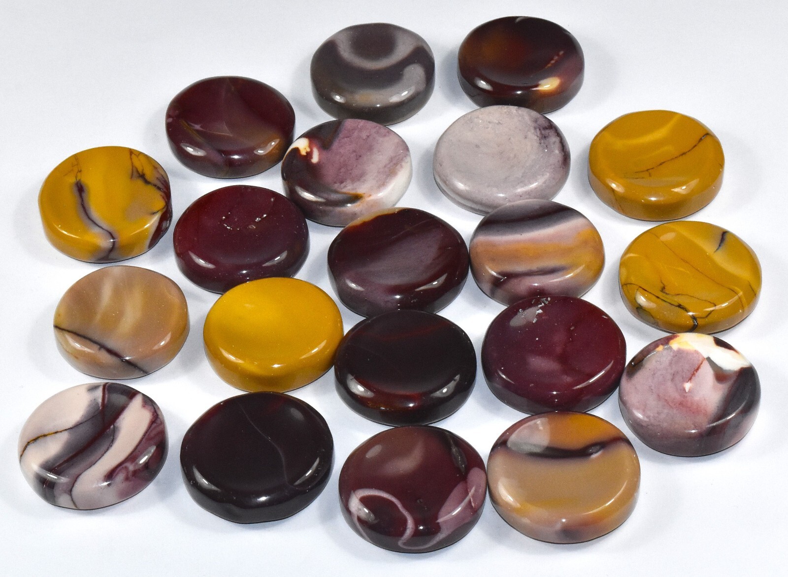 36mm Multicolor Mookaite Jasper Mineral Stand for Sphere Egg Australia 1,2,5PCs