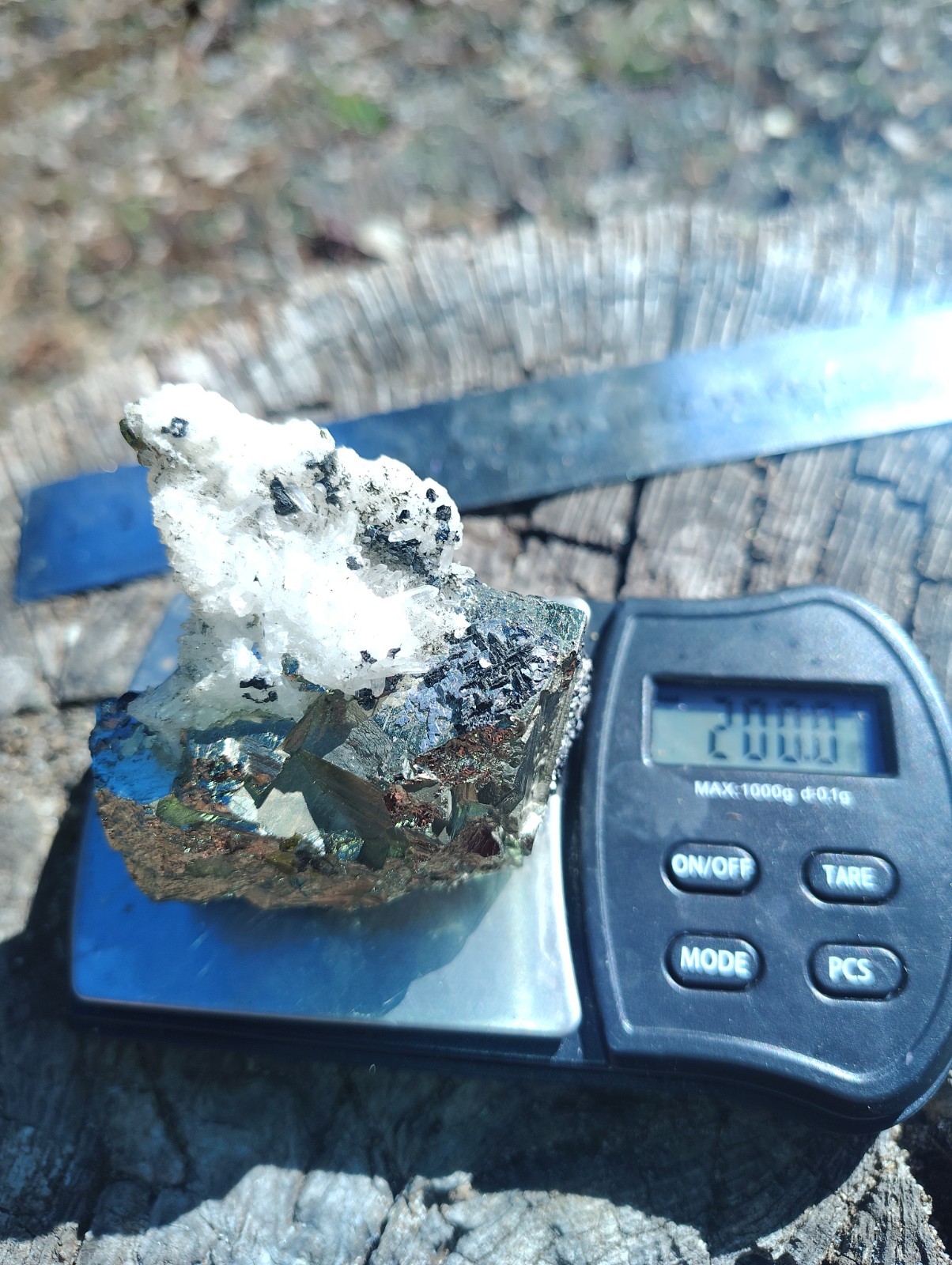 pyrite quartz cube matrix Peruvian