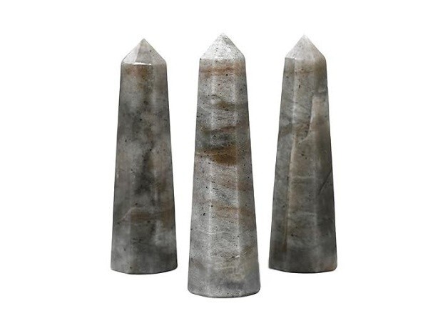 5Pcs Set Natural Chrysoberyl Cat’s Eye Crystal Points Home Office Table Decor