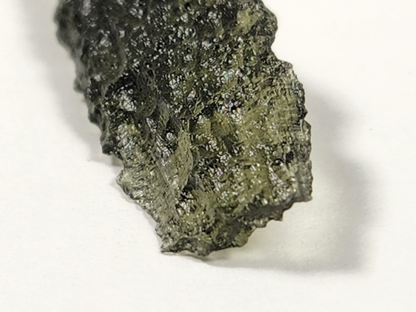 Top A++ 2.43g Gem Green Moldavite Crystal Chlum Czech Republic Minerals Crystals