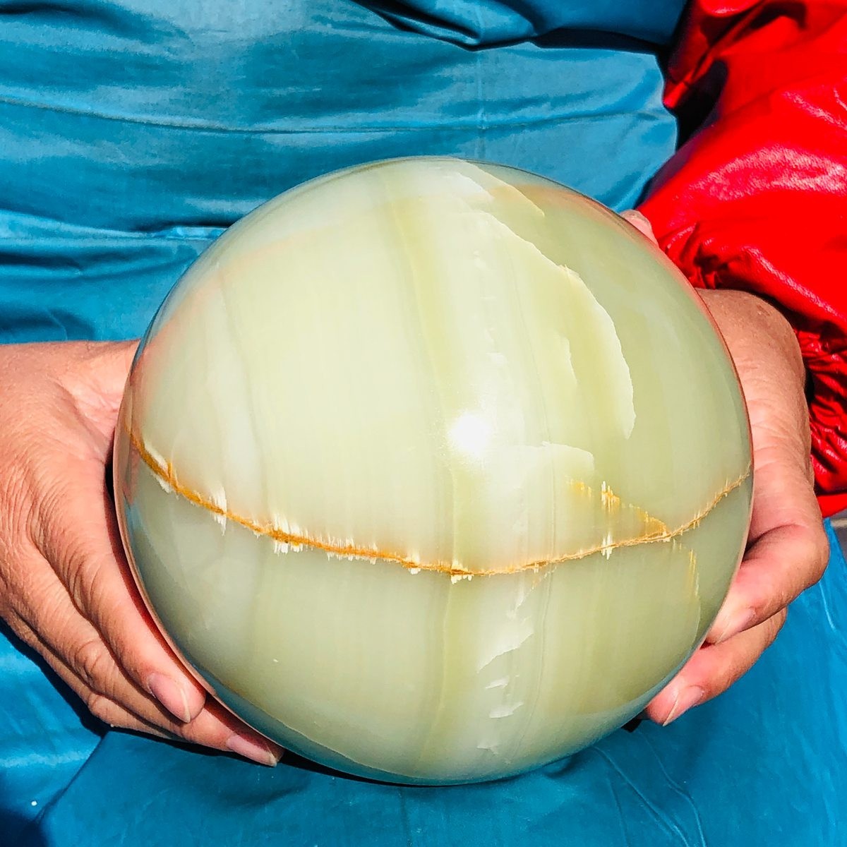 4740g Natural Afghan Jade Chakra Quartz Sphere healing ball Specimen