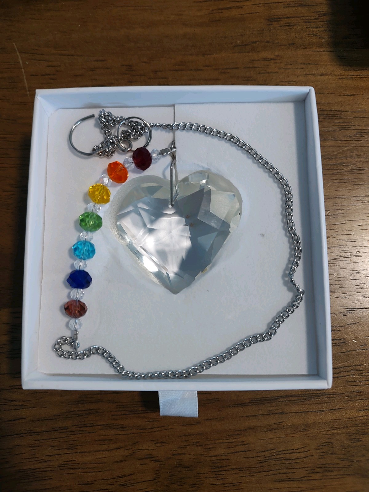 Hegelda Birthday Heart Crystal/Rainbow Crystal