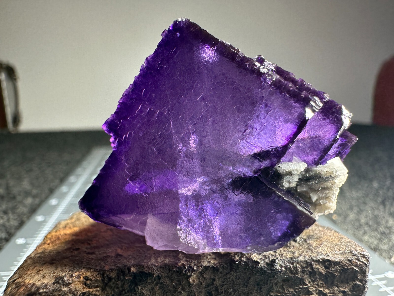 ➤Natural 1-1/4 Inch Cube PURPLE FLUORITE CRYSTAL Cave In Rock Illinois VIDEO➤032