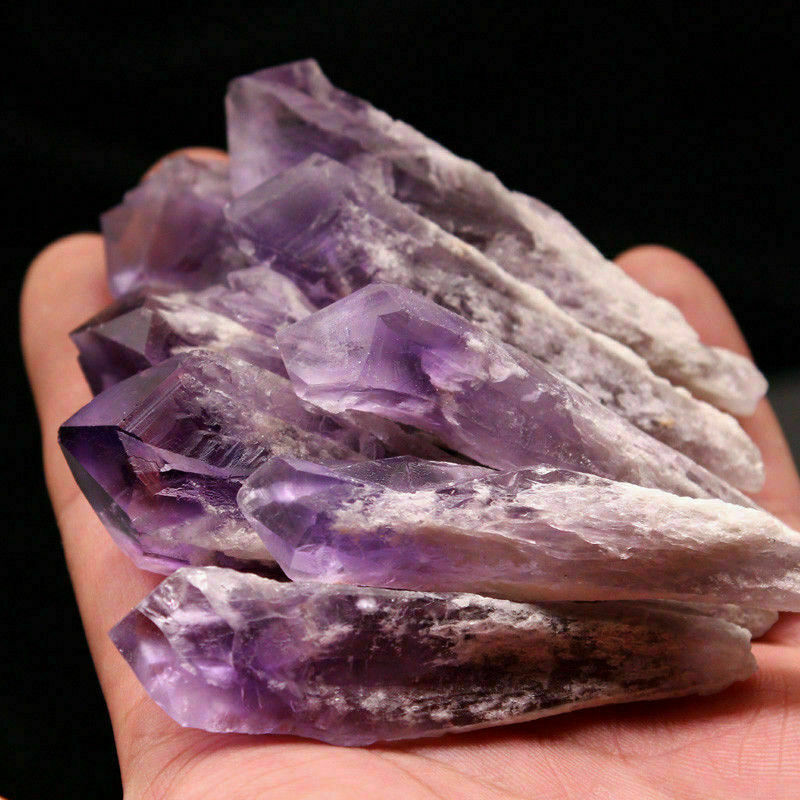 1Pcs Natural Amethyst Cluster Quartz Geode Druzy Stone Crystal Gem Wand Scepter