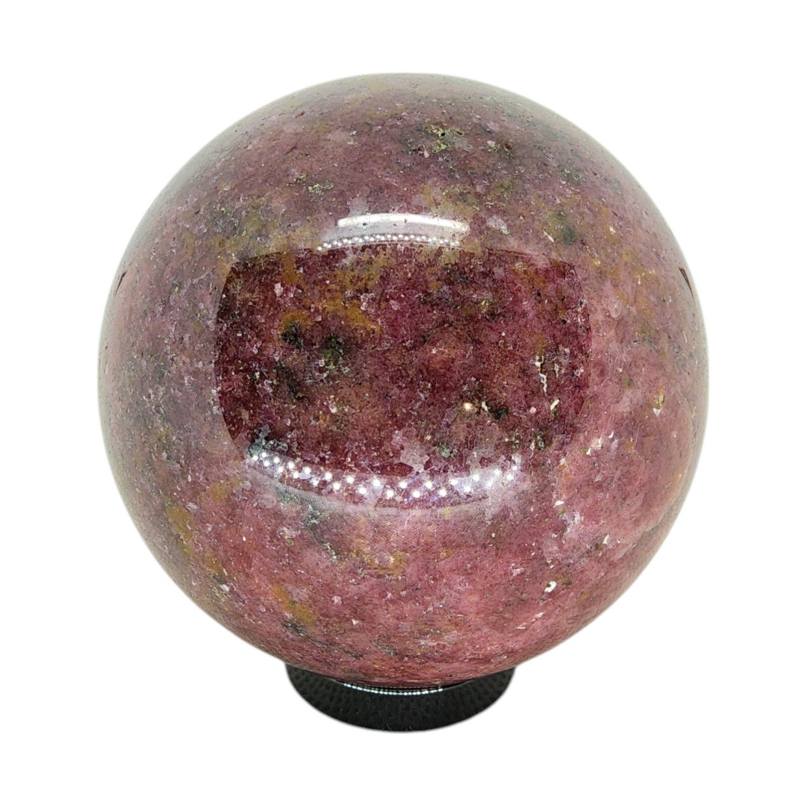 Rhodonite, 2 3/8 in, sphere, ball, display, specimen, #R-3509