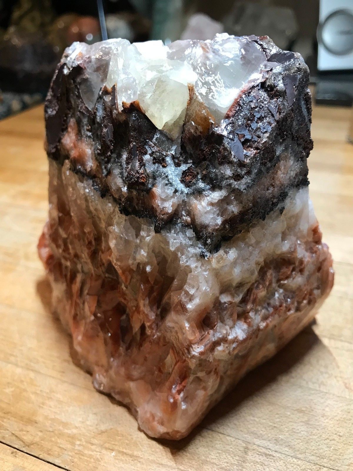 Multicolored Calcite Crystal Mineral Gemstone Medium Natural Rock Specimen 555