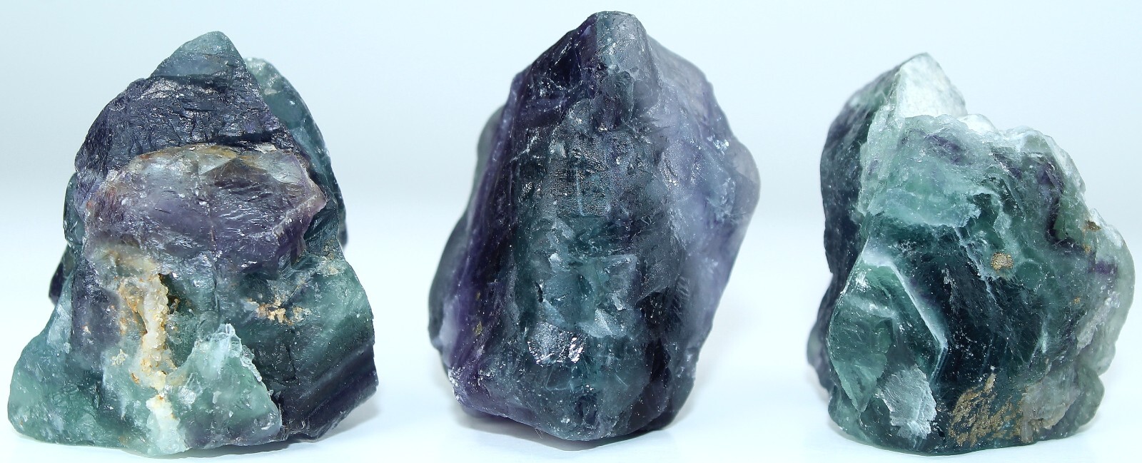 AAA Rough Mexican Rainbow Fluorite / 5 Pieces / 17.2 oz (487.61 gr) 2258