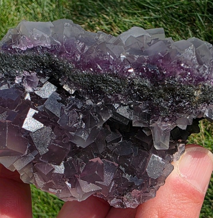 Purple Cubic Fluorite, 5″ Display Piece