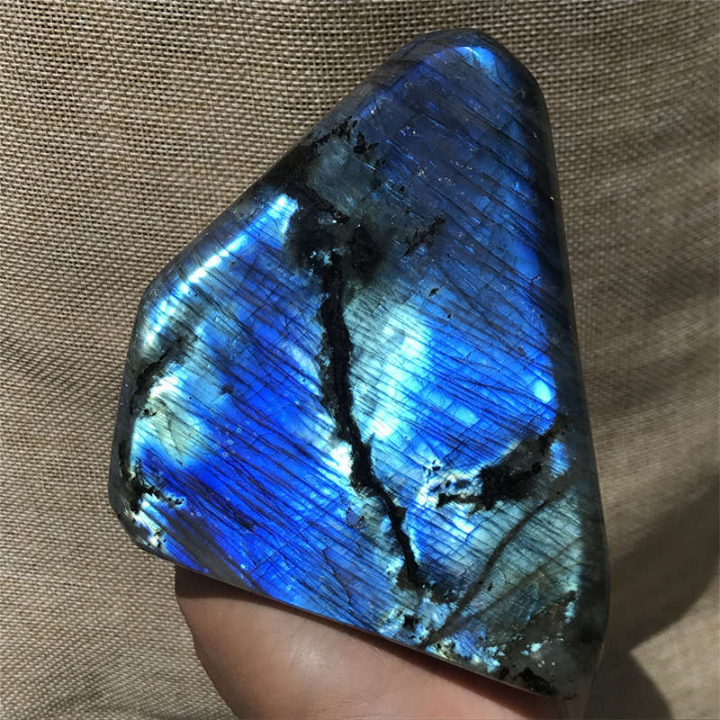 1.15kg Natural Labradorite Quartz Crystal Spectrolite Mineral Reiki healing