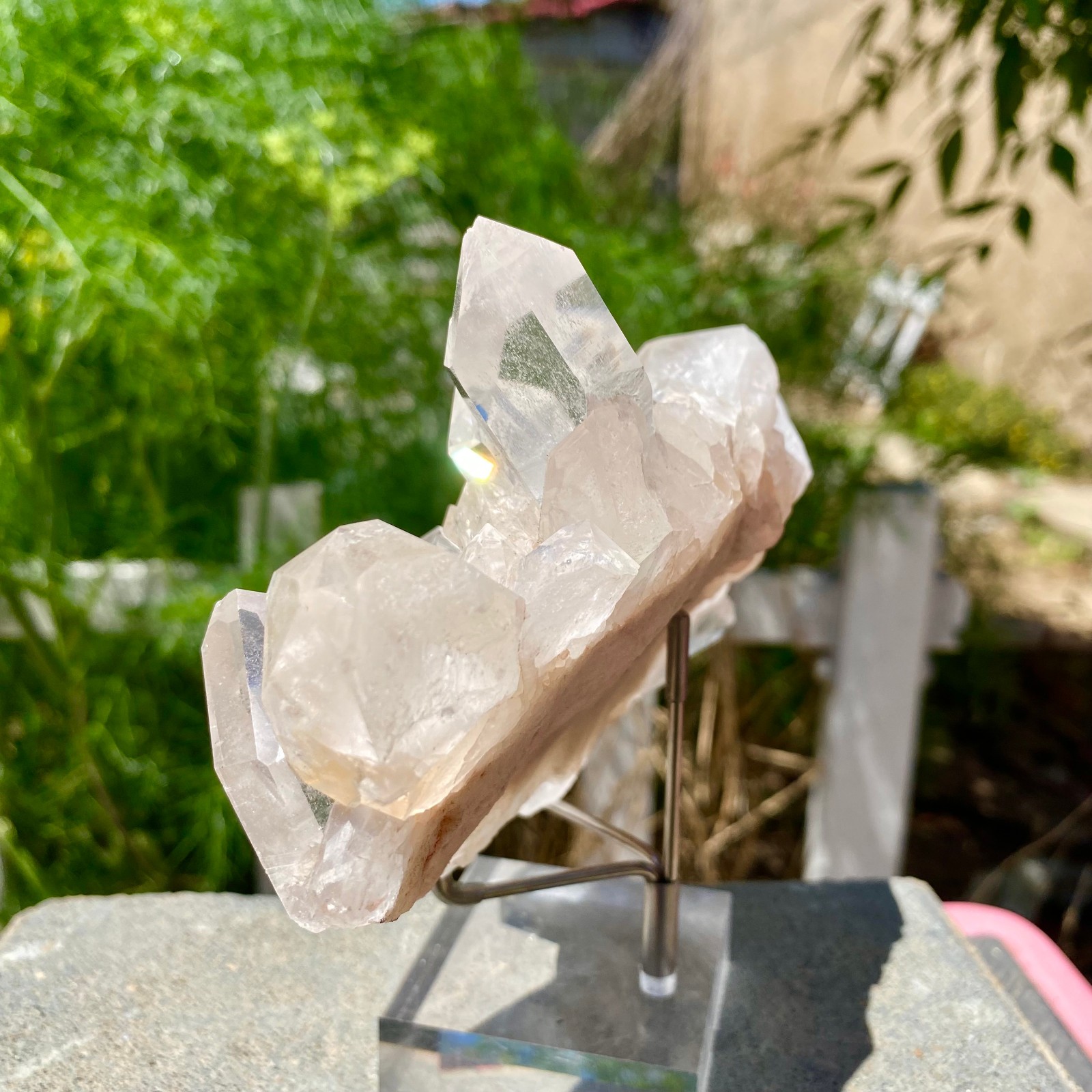 1.17LB Natural white Crystal Himalayan quartz cluster /mineralsls