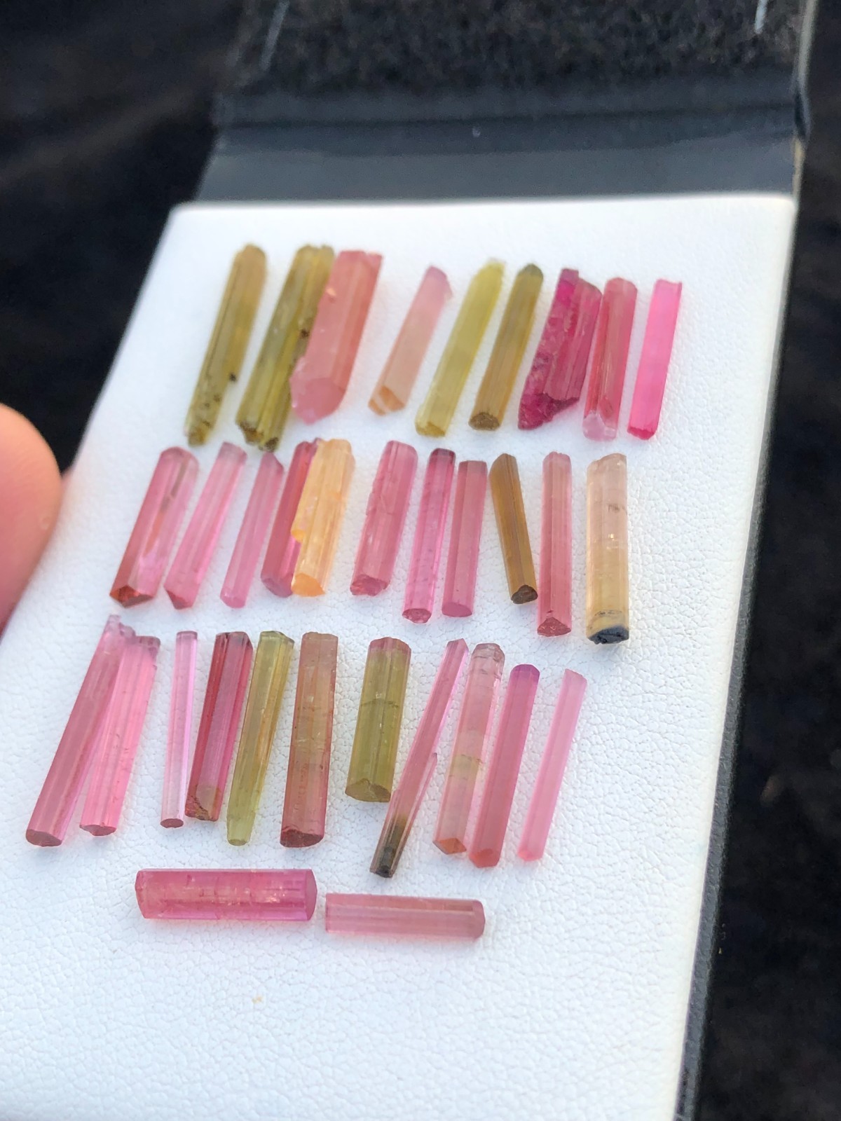 35Cts Natural Mix Color Tourmaline Rough Crystals Lot