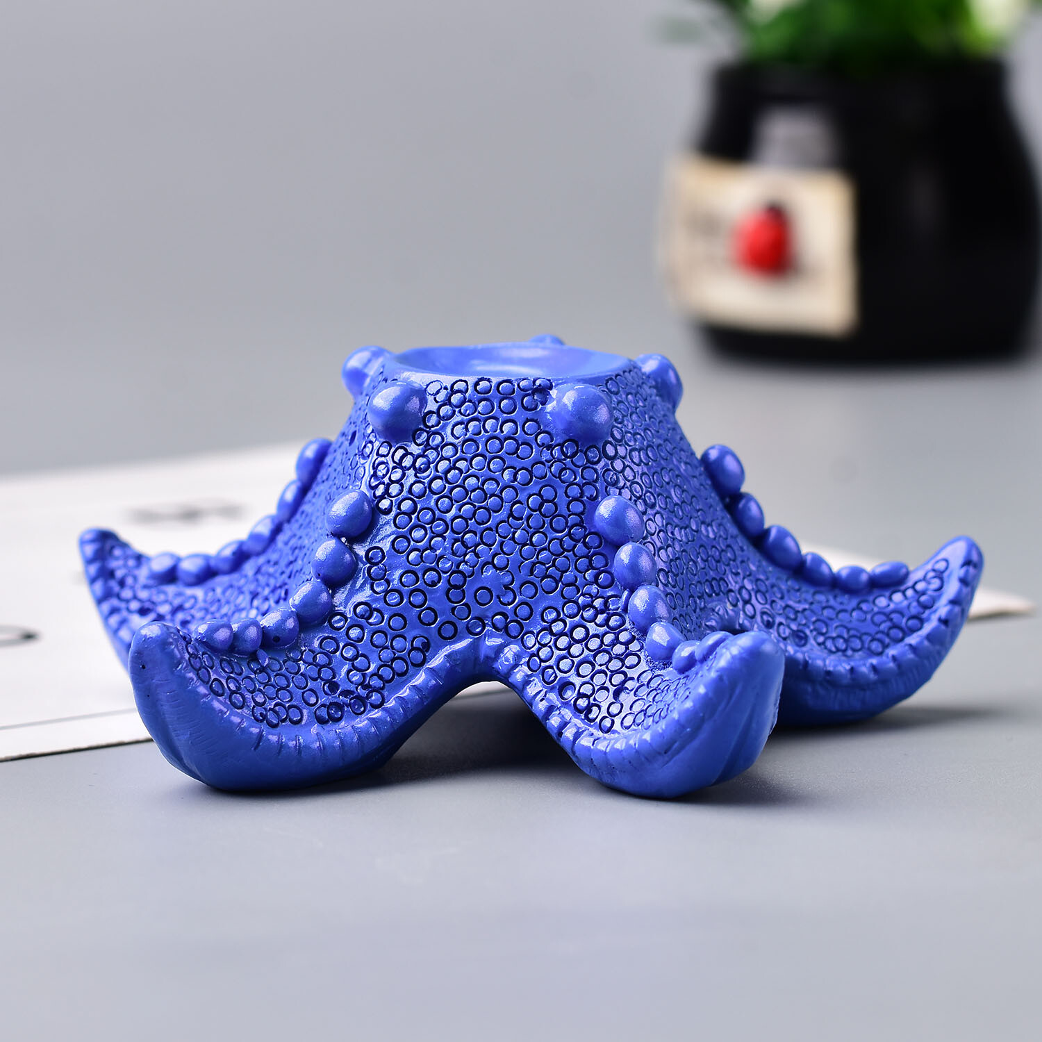 Multi-colored Starfish Crystal Ball Stand Base Room Decor Decoration Holder