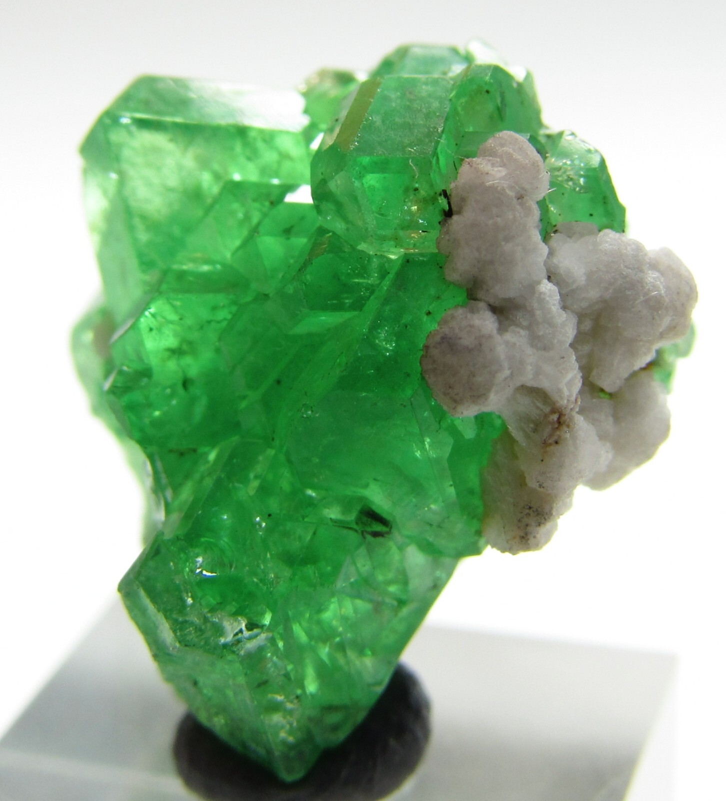 FASCINATING GEOMETRIC GEM TSAVORITE GROSSULAR GARNET CRYSTAL!!! TANZANIA