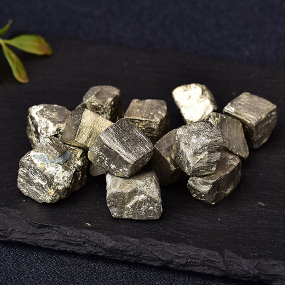 100g Beautiful Golden Iron Pyrite Cubic Crystal Gem Mineral Specimen 5-15mm