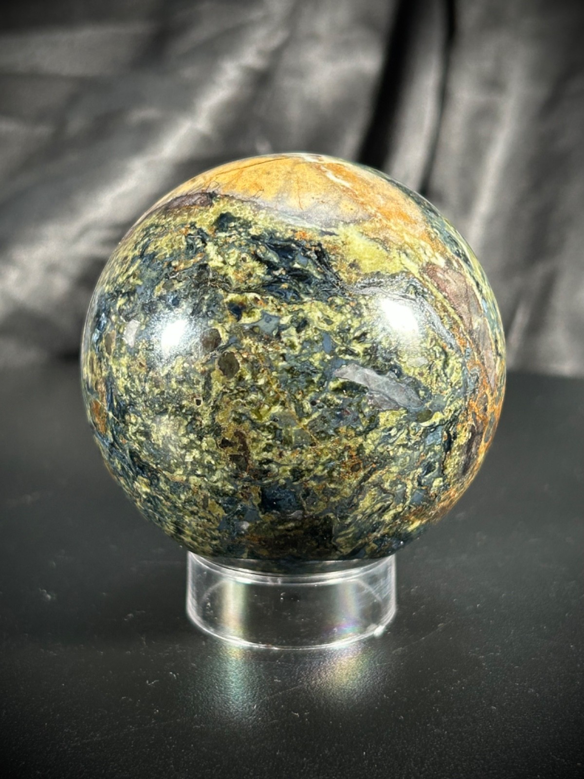 2.45″ Pietersite Sphere With Acrylic Stand 13.1oz (372 grams)