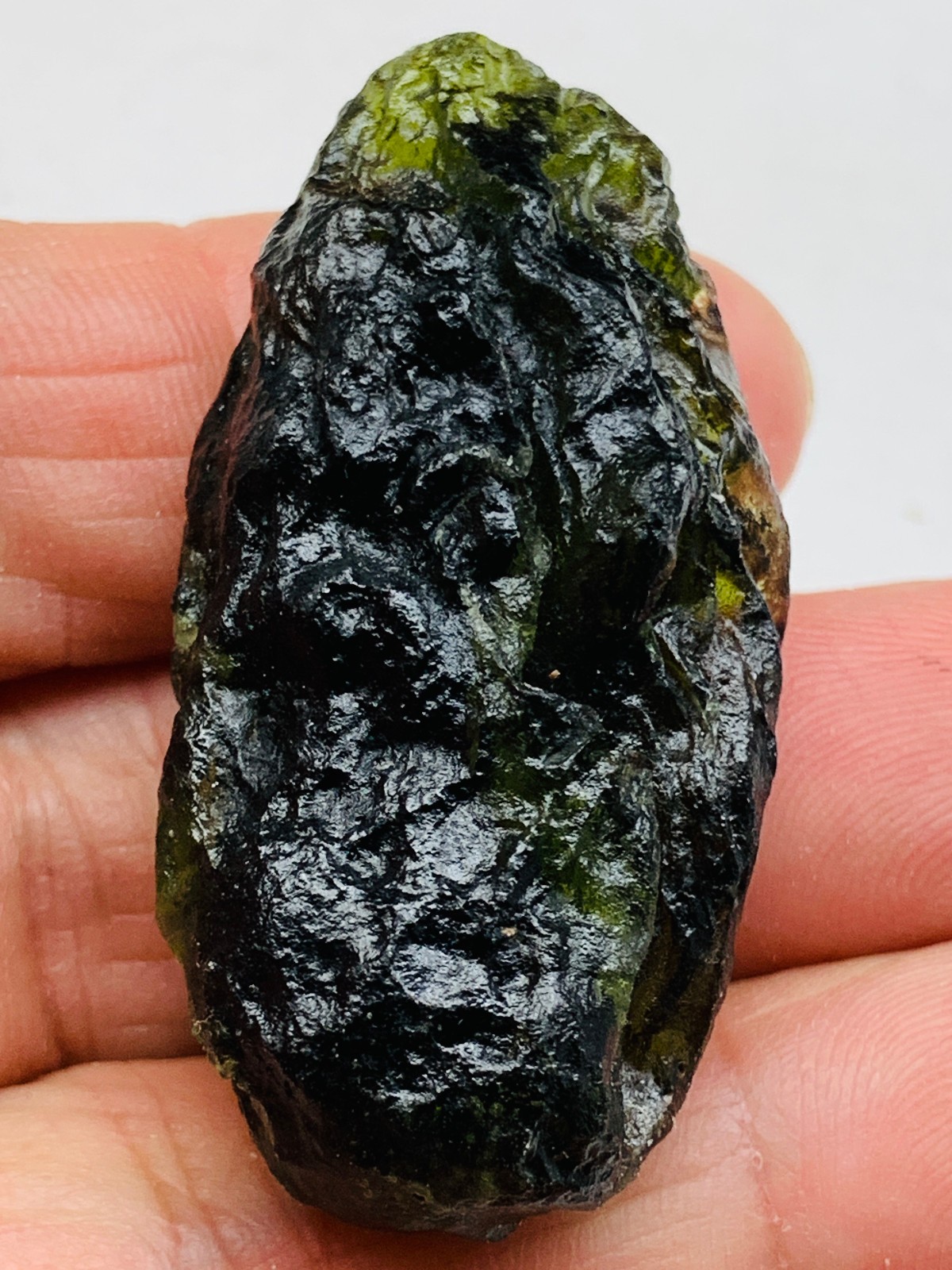 TOP Moldavite Raw Moldavite Crystal from Czech Republic PICcertificate 90CT