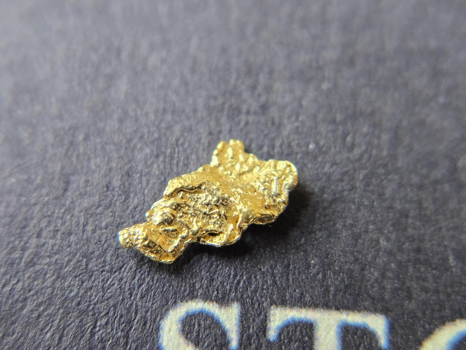 Crystalline Alaska Gold Nugget 0.262g Natural Placer Gold Display Specimen
