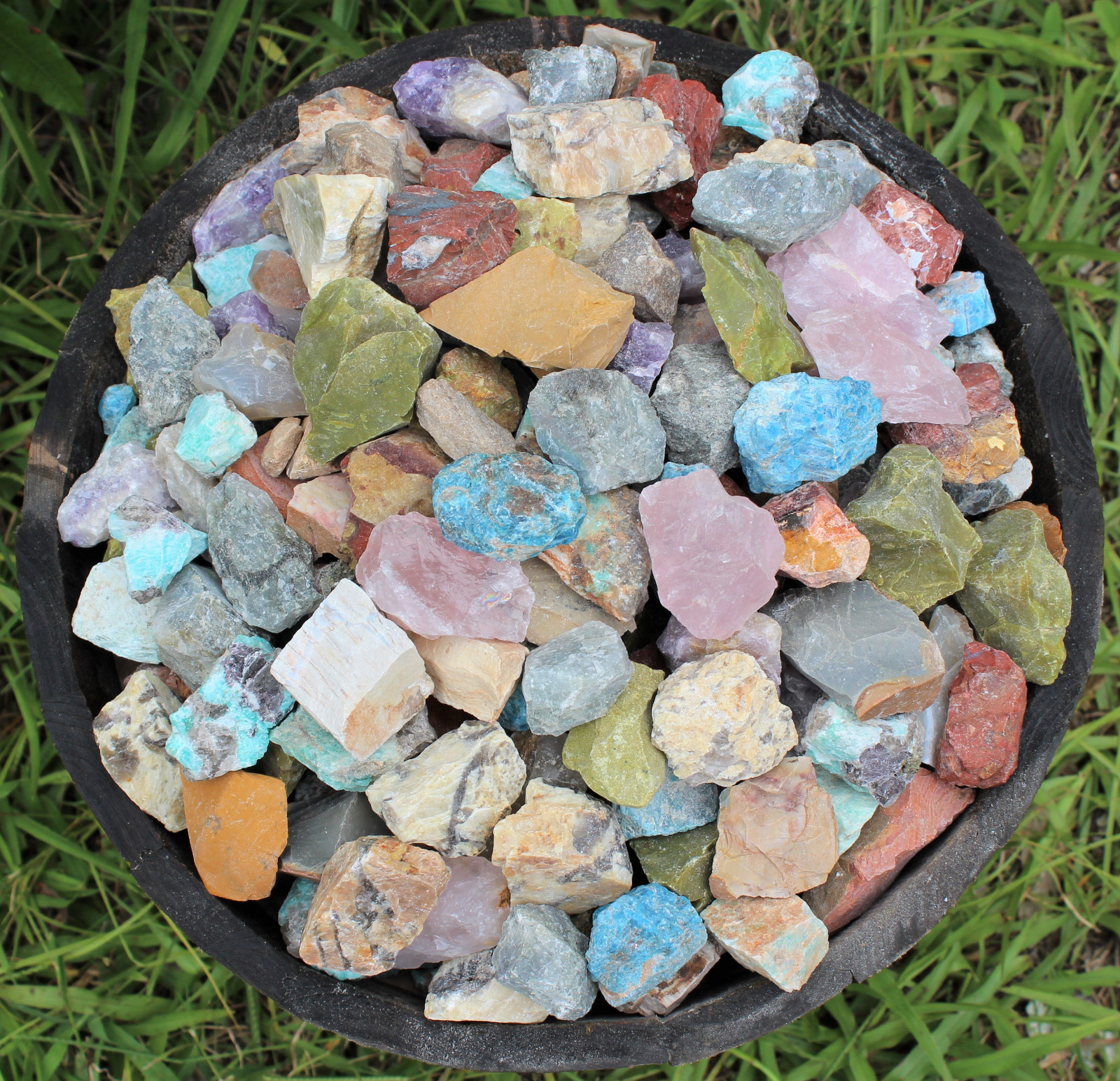 5 lb Bulk Lot Africa Mix Natural Rough Raw Tumbler Rock 11300 Carats Madagascar