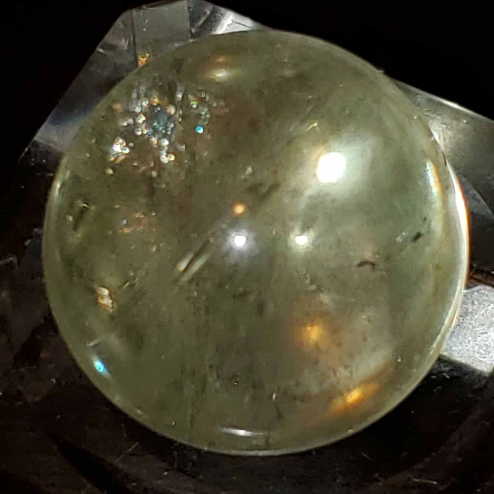 Citrine Sphere Ball Orb Marble 19.3mm, 11g