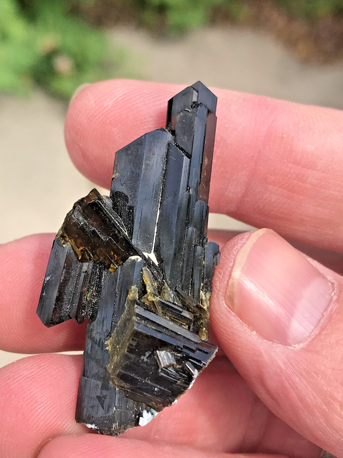 Epidote, excellent xtl cluster, Knappenwand, Austria, older specimen, ex Conklin