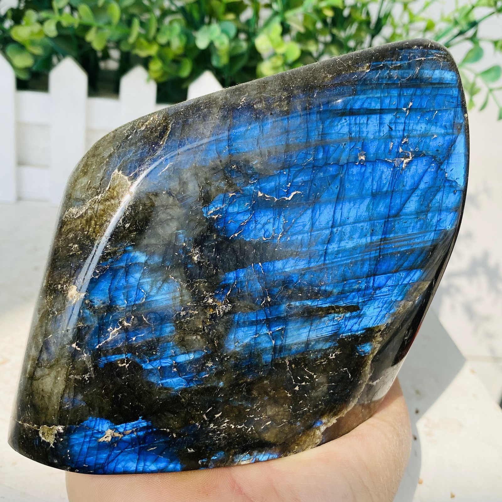 Natural Purple Labradorite Quartz Crystal Freeform Mineral Specimen 1060g