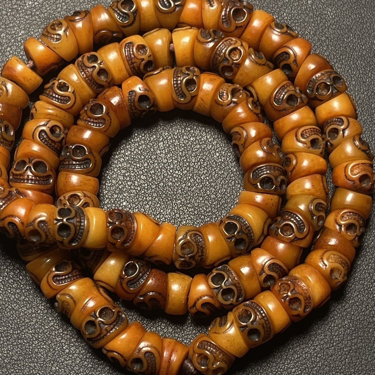 Tibetan Yak Bone 108 Prayer Mala Bead Buddhism for Meditation Necklace Feng Shui