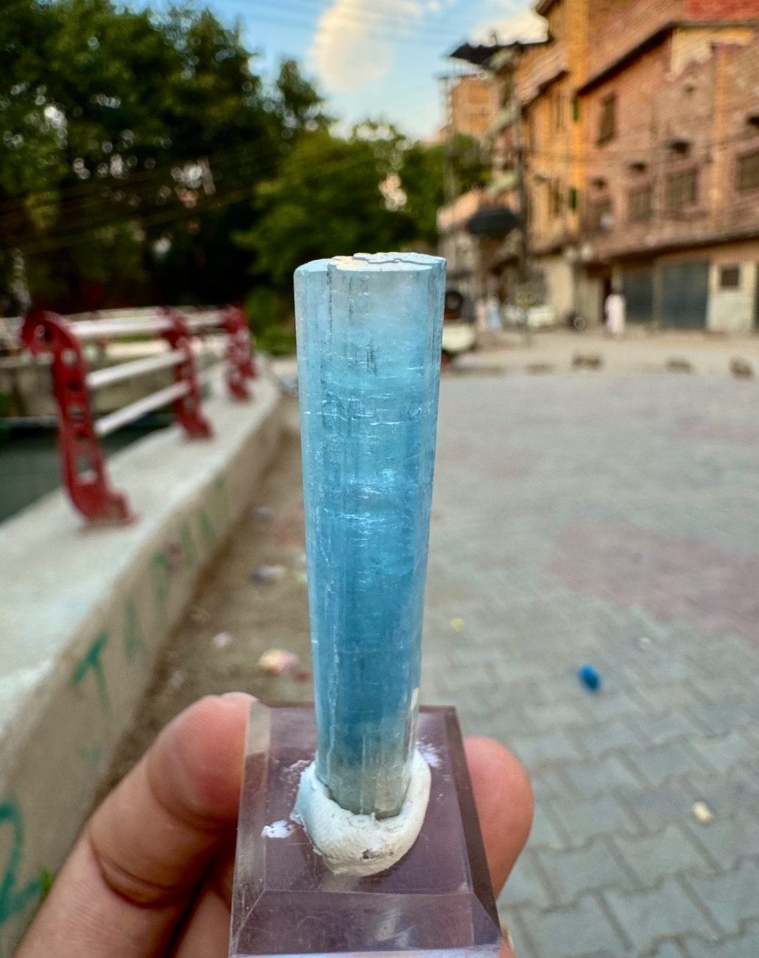 Natural Rich Blue Aquamarine Crystal , Shigar Valley , Skrdu @ Mineral Specimens