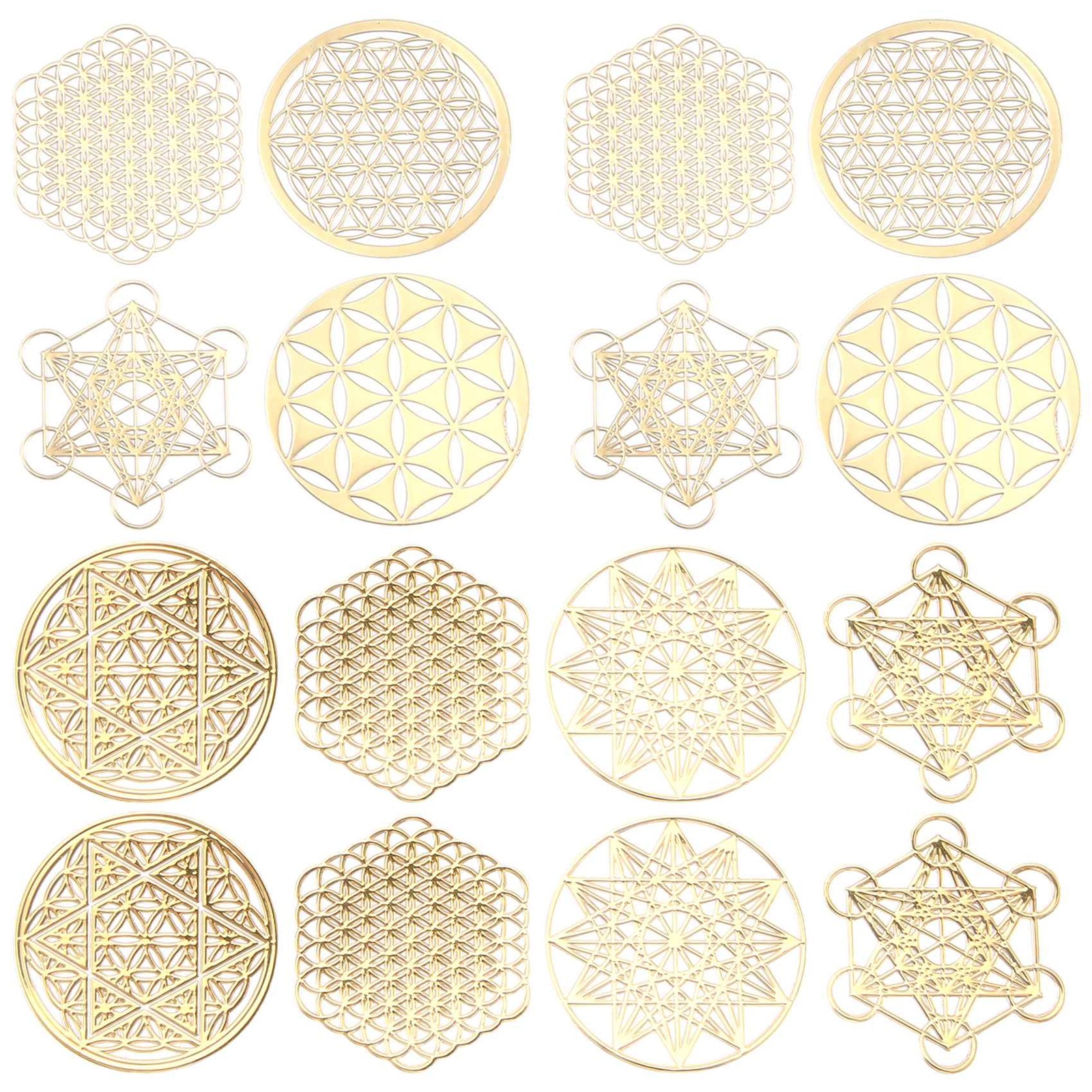 16Pcs/Set Metal Decor Sticker Flower of Children’s Day Gifts 71123