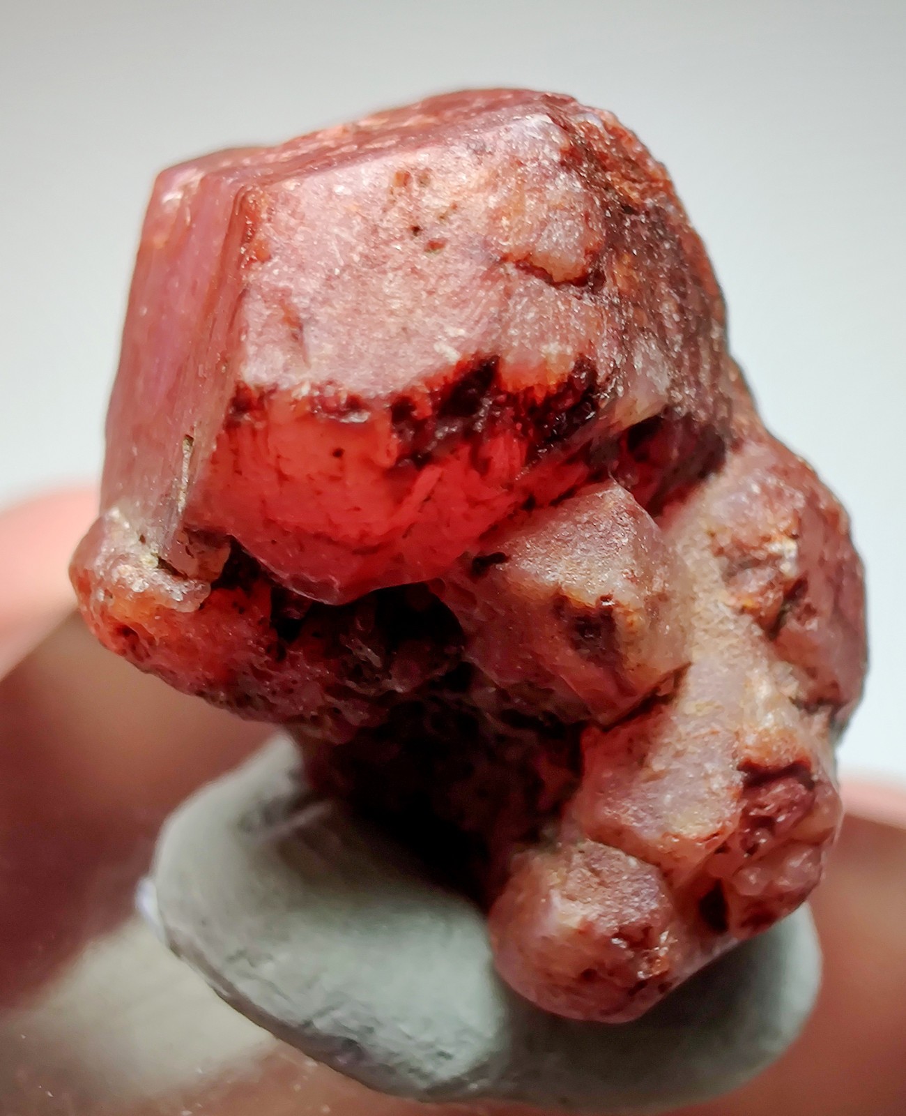 Pink Sapphire crystals, dual color fluorescence! North Carolina. 11 grams.